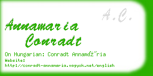 annamaria conradt business card